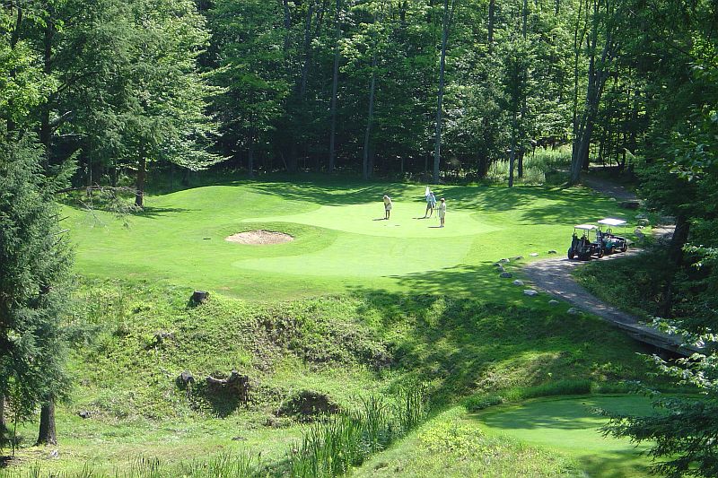 9 Hole Round of Golf for 4 with Cart at Caberfae Peaks